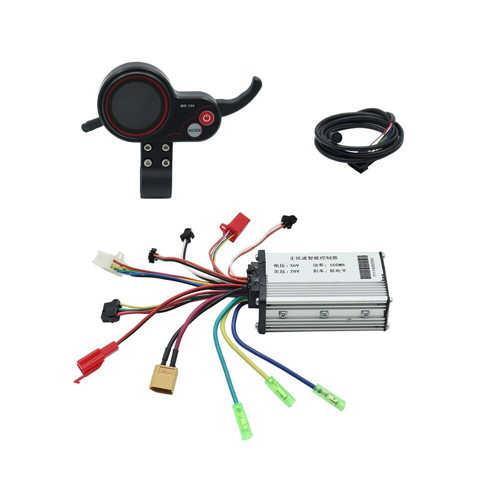 36V 500W Controller+Mr-100 Lcd Display Dashboard Meter For M4 Electric Scooter Accessories 6133591985860
