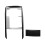 For  Cx-30 Cx30 2020-2022 2023 Stainless Black Console Gear Panel Frame Console Gear Shift Panel Cover Trim 4