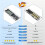 M.2 NVME/NGFF-Behuizing Dual Protocol Solid State Drive-Behuizing 20 Gbps M.2 Naar USB 3.2 Gen2 Intelligente Harde Schijf-Behuizing 5