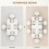 Homcom HOMCOM Extendable Dining Table, Seats 4-6 People, High Gloss White 4