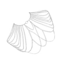 Stijlvolle legering heren schouderketting sieraden-Zilver