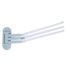 Porte-serviettes pivotant, porte-serviettes rotatif à 180 degrés pour cuisine et salle de bain, crochets muraux adhésifs, installation facile sans