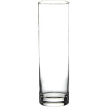 Elegant Crystal Clear Glass Flower Vase, Cylinder Shape Decorative Centerpiece for Fresh Or Artificial Flowers, Durable Design, Perfect for Home