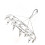 Stainless Steel Multi Clip Clothes Drying Hanger, No Loop Round 1