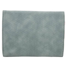 Sac organisateur de bijoux de voyage pliable pour bagues,-Bleu