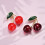 Broche cerise distinctive, broche de déclaration, broche-Rouge 5