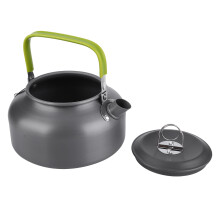 Outdoor Companion, Whistling Water Kettle, Hard Anodized Aluminum, Suitable for Hiking Camping, Cool Touch Folding Handle, Advanced Scratch Resistance