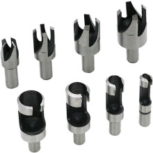 Conjunto de ferramentas para fazer cavilhas de madeira de precisão, em aço carbono para durabilidade incomparável, com 8 peças e lâminas