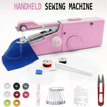 Draagbare naaimachine, mini-handnaaimachine voor reparaties op locatie, elektrisch naaigereedschap, ideaal voor beginners, geschikt voor de meeste