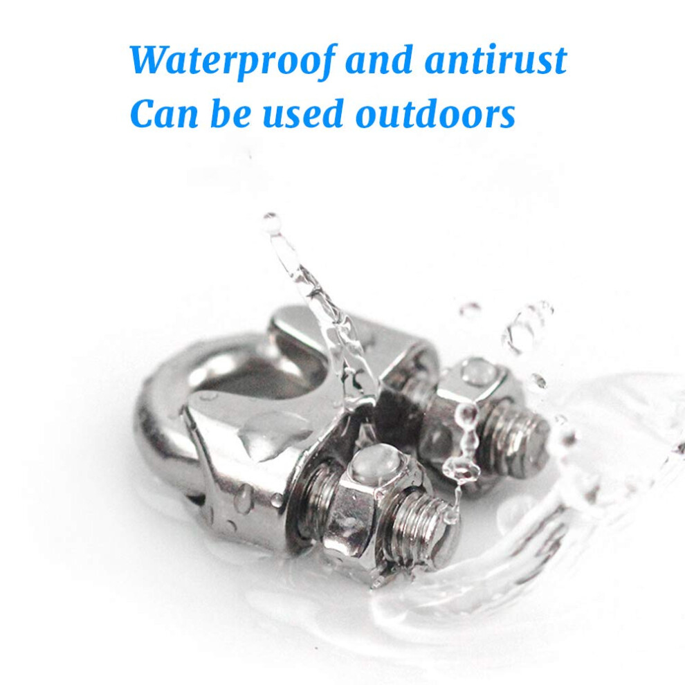 Wire Rope Clamp For Rigging Equipment, Polished Surface U-Bolt Saddle Clamp, Stainless Steel Wire Rope Clamp With High Hardness For Maximum Corrosion 9169997013798