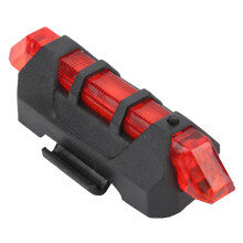Reîncărcabilă prin USB cu oprire automată, lampă de siguranță roșie strălucitoare cu 3 moduri de iluminare, lumină LED spate pentru