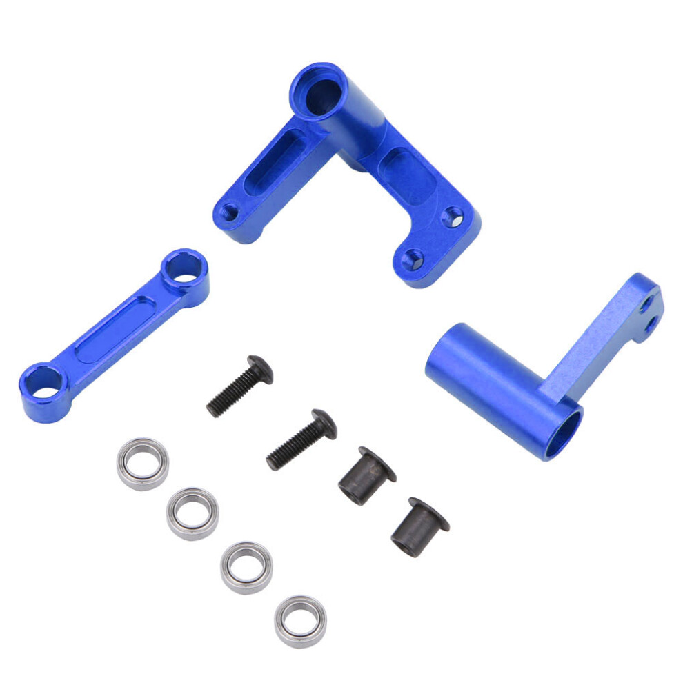 High-Quality Aluminum Alloy Steering Bellcranks, Precision Cnc Machined Upgrade For Traxxas Slash 2Wd, Enhancing Steering Precision, Dark/Blue 9173940683747