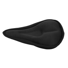 Cuscino per sella da bici in gel con design stelle e luna, effetto brillante alla luce, con punti adesivi antiscivolo, rivestimento ergonomico 3D