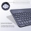 (Sky Blue, 10-Inch Bluetooth Keyboard Dual-Mode Charging Mouse) Bluetooth Charging Key Mouse Set 5