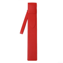 Red PU Leather Drumstick Bag with Multiple Capacity and Lightweight Holder for Musicians