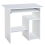 Homcom HOMCOM Compact Small Computer Table Wooden Desk Keyboard Tray Storage White 2