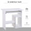 Homcom HOMCOM Compact Small Computer Table Wooden Desk Keyboard Tray Storage White 6