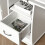 Homcom HOMCOM Computer Office Desk Table Workstation w/Keyboard Tray, Drawer, White 7