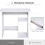 Homcom HOMCOM Compact Small Computer Table Wooden Desk Keyboard Tray Storage White 4