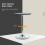Homcom HOMCOM Round Bar Table, Swivel Bistro Table with Adjustable Height 5