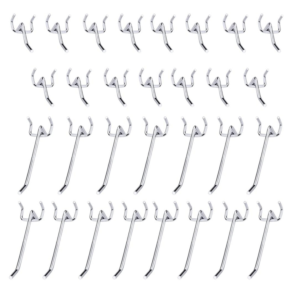 Durable Pegboard Hooks, Zinc Plated For Beauty And Stability, Easy Installation And Strong Hold For Various Applications Including Supermarkets And Re 9463374780687