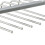 6-Layer Folding Pants Rack Stainless Steel Closet Organizer Grey 10