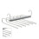 6-Layer Folding Pants Rack Stainless Steel Closet Organizer Grey 1