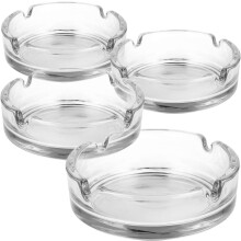 Scrumieră din sticlă transparentă de înaltă calitate pentru uz interior, textură din sticlă cristalină, ușor de curățat, design portabil,