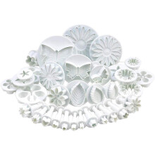 Emporte-pièces papillon en forme de cœur, pour la décoration de gâteaux en pâte à sucre, en plastique ABS résistant. Outils de décoration