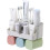 Vacuum Pump Technology Toothbrush Organizer, Food-grade Polymer Material for Safe Use, Automatic Toothpaste Dispenser with Wall-Mounted Installation, 1
