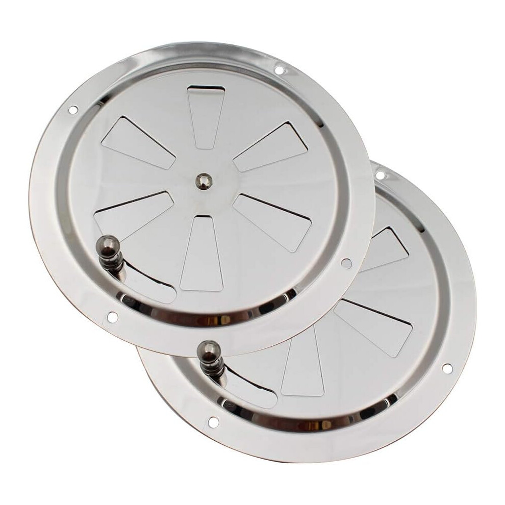 Yacht And Motorcycle Parts Upgrade, 316 Stainless Steel Ventilation Plate With Mirror Finish And Mosquito Net, Weather Resistance (Pack Of 2) 9128293181778