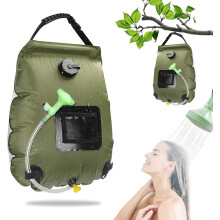 Revolutionize Your Outdoor Experience: Portable Camping Shower With Heat Absorption Design And Practical Accessories