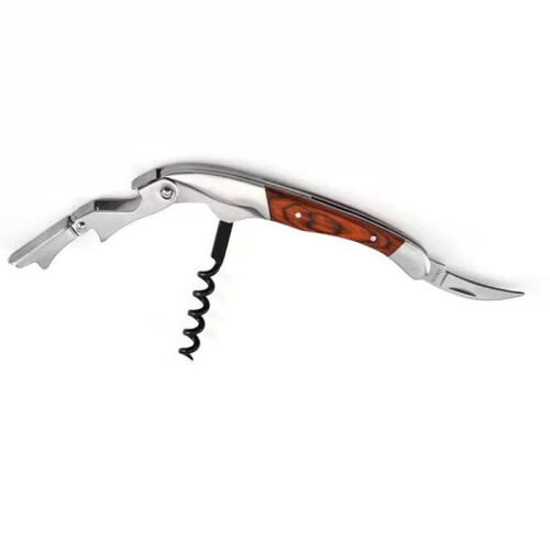3-in-1 Function Waiter's Corkscrew, Flexible Hinge for Easy Cork Removal, Solid Steel Worm Ensures Clean Cork Extraction 2