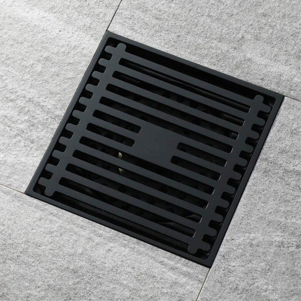 Stylish Drainage Innovation, Matte Black Spee-D Catch Basin, Pvc And Brass Construction Ensures Durability, Ada Compliant For Accessible Design 9128293914574