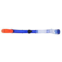 Schnorchel für Freitauchen, Gerätetauchen und Schwimmen mit Spritzschutz, Trockenventil, weichem Mundstück, verstellbarem Schnorchelhalter,