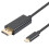 USB-C til Displayport (DP) adapterkabel 1,8 m Sort 1