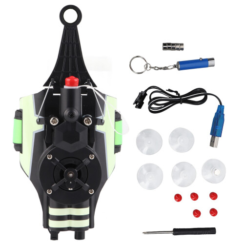 Luminous Rope Wrist Launcher Toy with Glowing Web Feature - Black 2