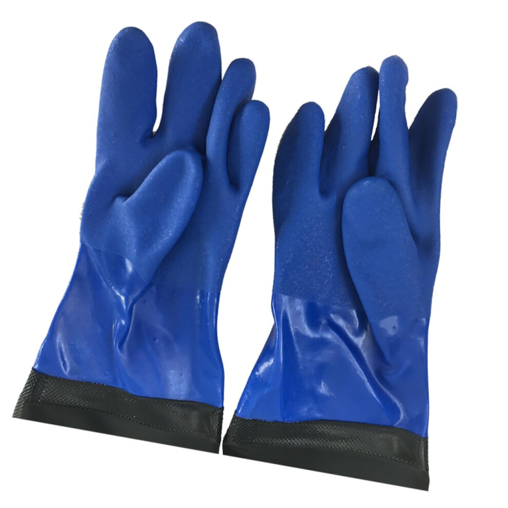 Extended Pvc Industrial Gloves, Thick Oil-Proof Wear-Resistant Gloves For Heavy-Duty Chemical Resistance, Mechanics, Construction 9347817050370