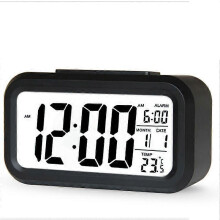 (As show, One size) Digital radio navigation alarm clock, with temperature, plastic