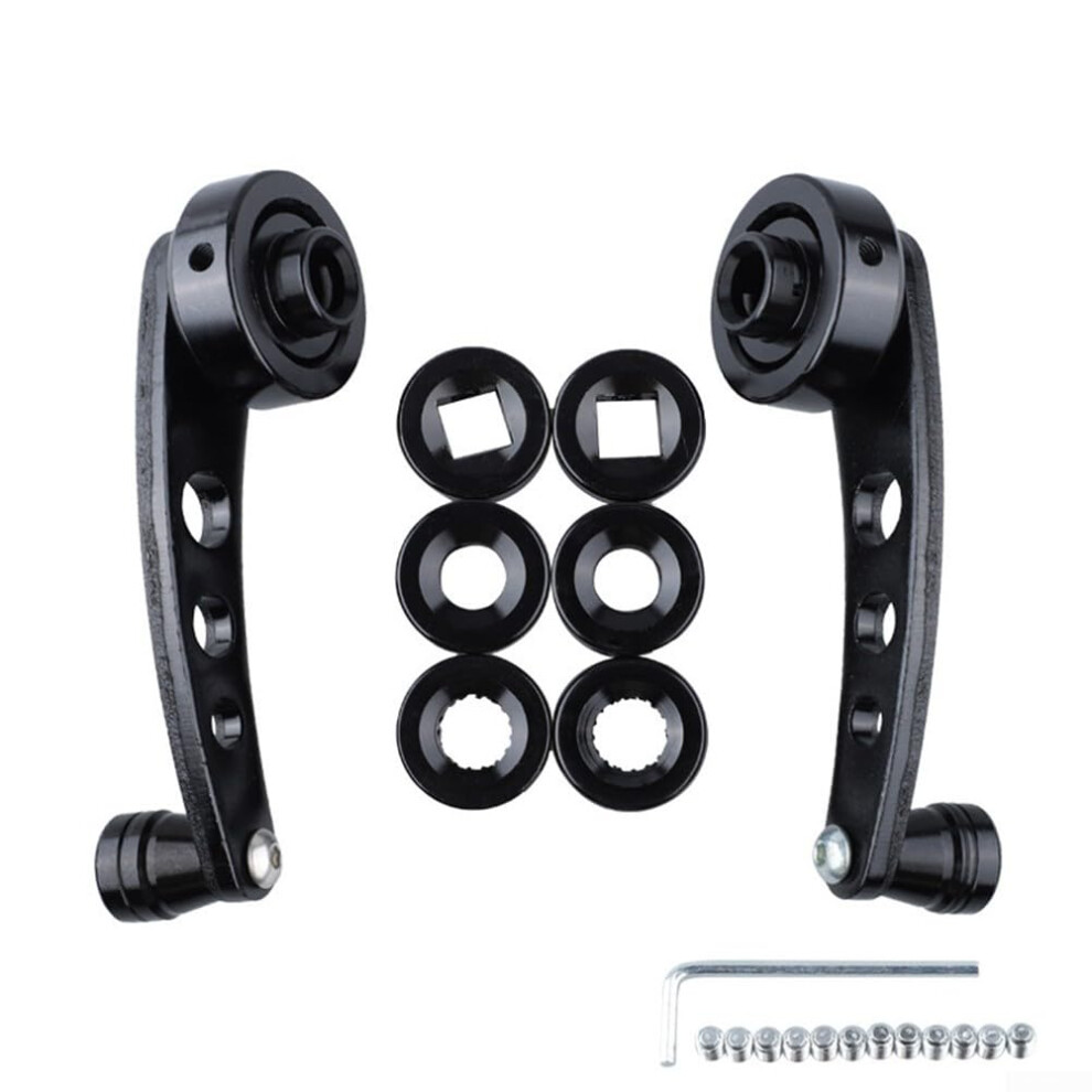 Universal Aluminum Alloy Car Window Crank Handle With Ergonomic Grip And Easy Installation Black 9347817050707
