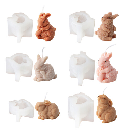 Flexible Silicone Mould for Crafting-Rabbit nibbling carr 1