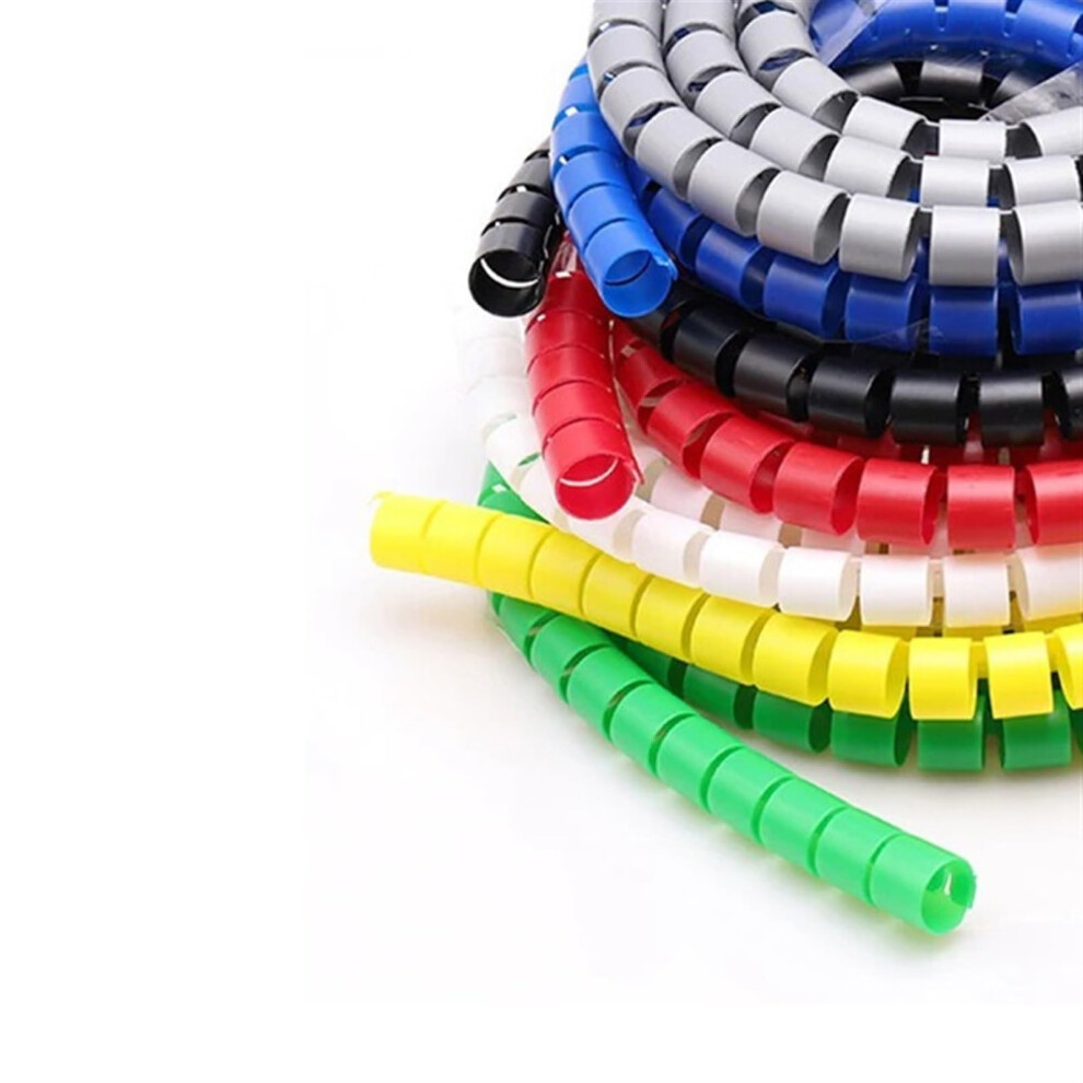 Cable Management Sleeve Spiral Cable Wrap 5M Black Id15mm Flexible Wire Organizer And Protection 9347817051643