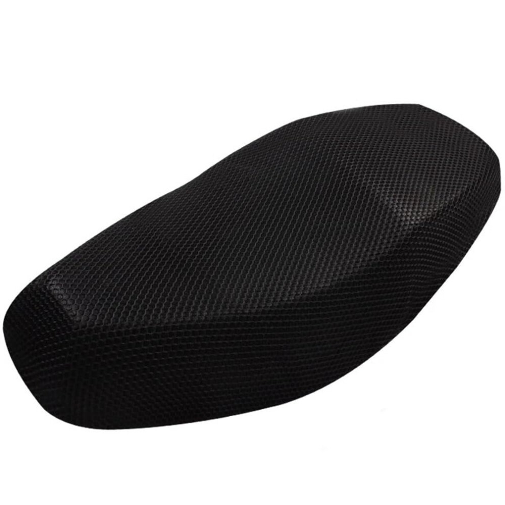 Motorcycle Seat Cushion With Antislip Mesh And Shock Absorption, 75X55cm Cover For Scooter Black 9347817051674