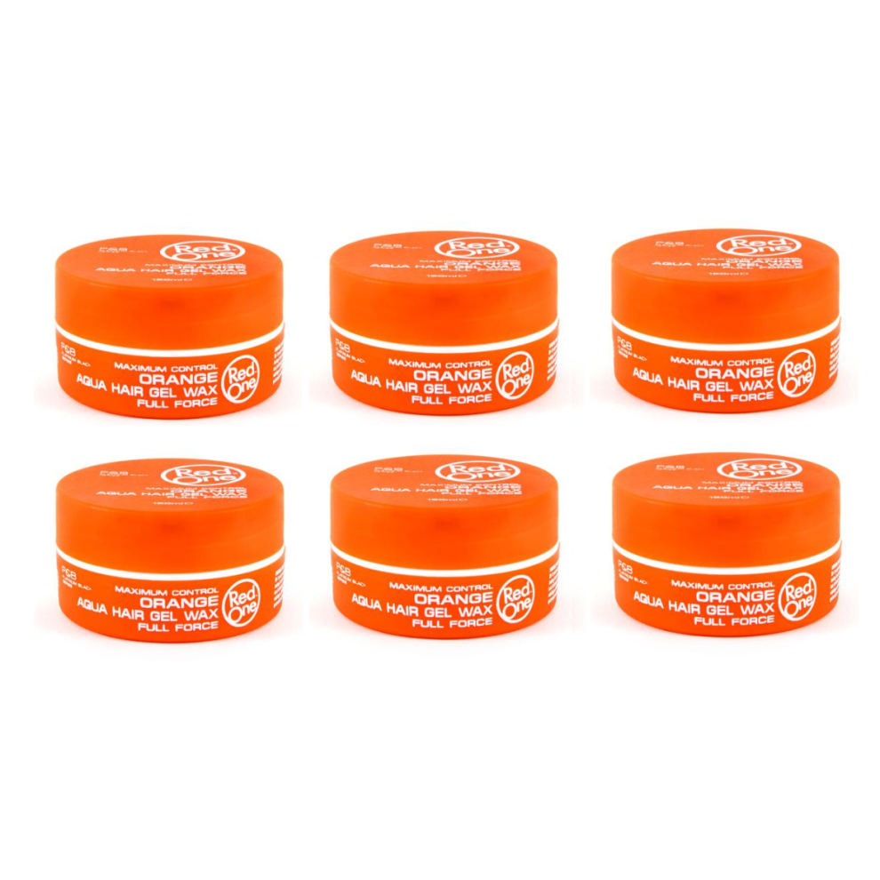 Redone Orange Aqua Hair Gel Wax Full Force 150Ml X6