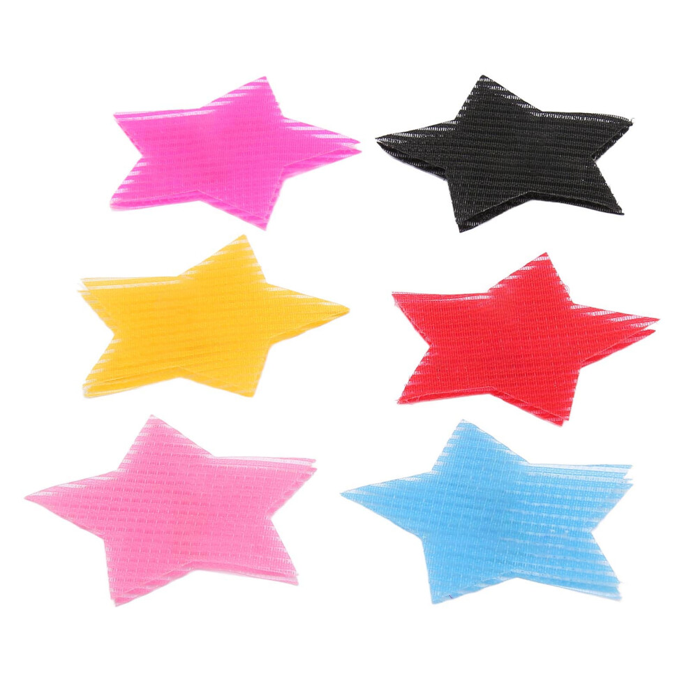 36pcs Star Shape Hair Bangs Sticker Pad for Fringe Fixation, ABS Nylon