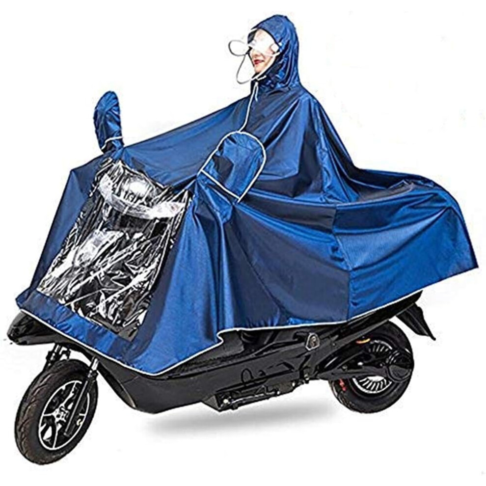 Adventure Shield, Motorcycle Raincoat Waterproof Large Rain Cape Coat With Detachable Visor For Motorbike Riders, Mobility Scooter Cover Ensures Heavy 9463374834380