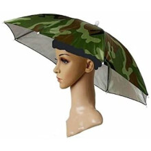Comfort And Protection: Adjustable Umbrella Hat With Breathable Fabric, Suitable For Multi-Scenario Use, Including Sports And Outdoor Activities, 1PCS