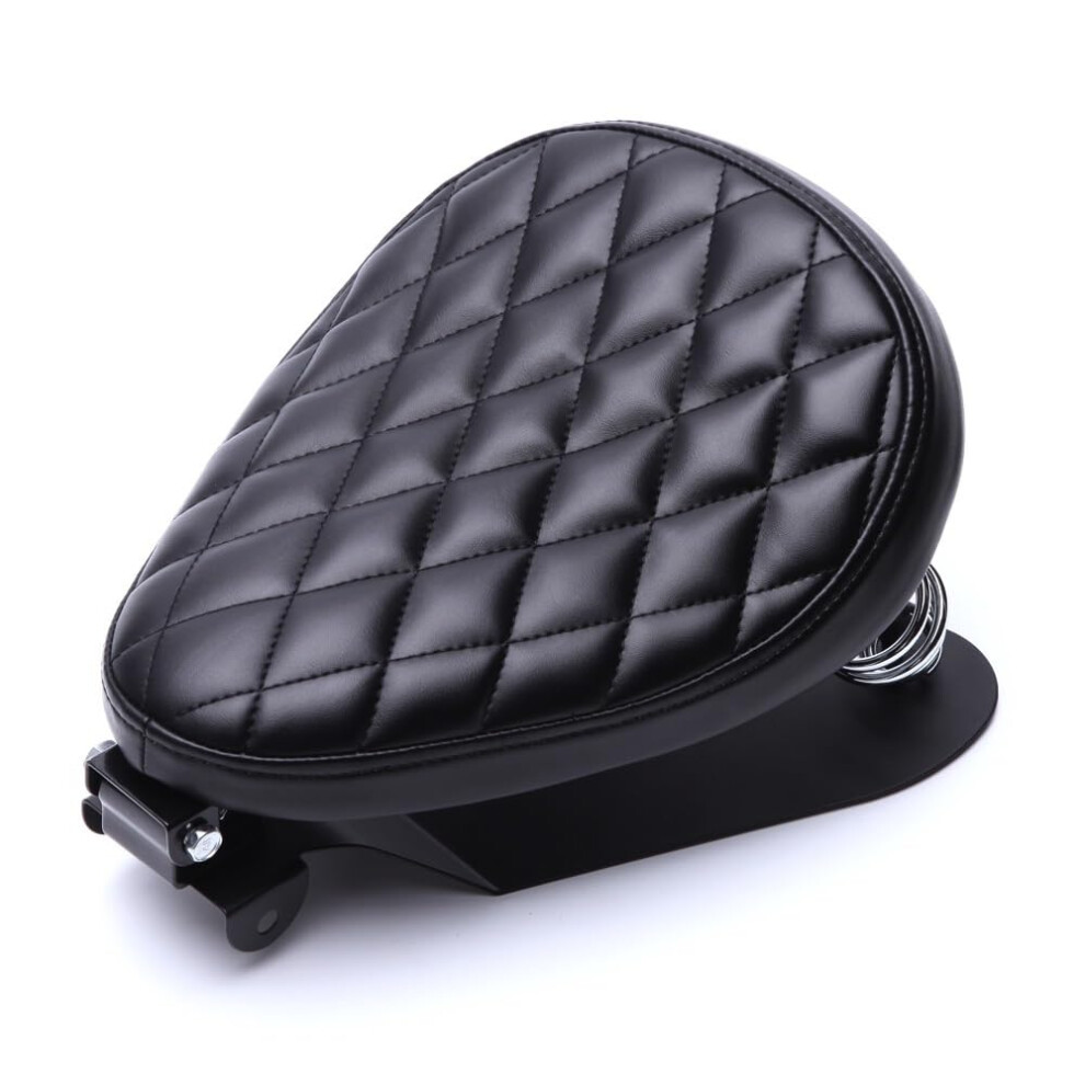 Seat Pad Cover Universal Motorcycle Solo Seat Bobber Chopper Style Vintage Cushion For Harley Iron 883 Sportster Softail 9347817052428