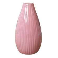 Home Decor Statement Piece, Elegant Design Ceramic Vase in Soft Pink, Multi-purpose Decorative Vase for Fresh or Dried Floral Arrangements, Ideal for