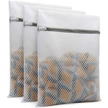 Sacchetti per la biancheria in rete con cerniera resistente, sacchetti per la biancheria in rete a nido d'ape per la protezione dei capi delicati,